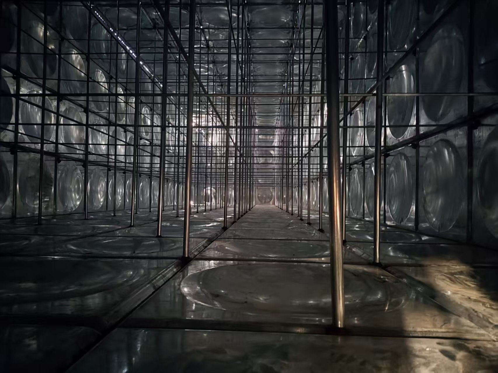 新疆庫(kù)爾勒杏干廠鍍鋅鋼板箱泵一體消防水箱